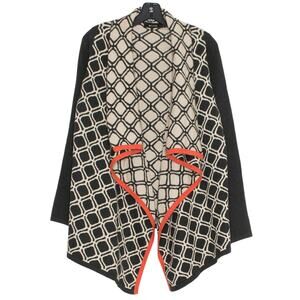 41 Hawthorn Cardigan Sweater Boho Geometric Asymmetrical Abstract Open Medium